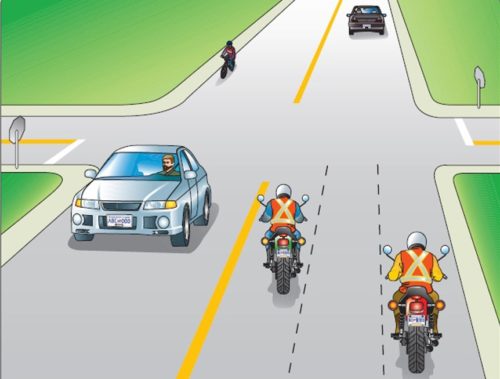 Le positionnement sur la chaussée