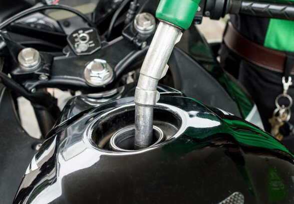 Gas station in a service.