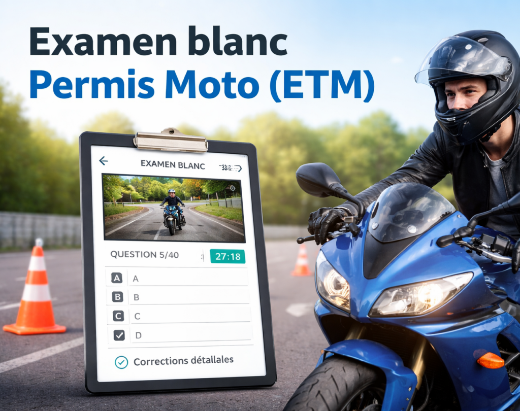 Examen blanc Permis Moto (ETM)