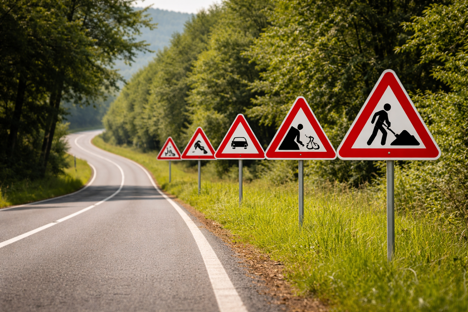 Les panneaux de danger