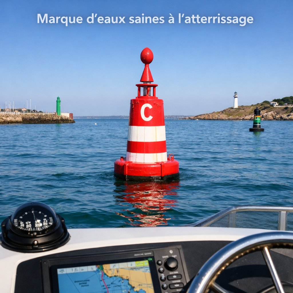 Marque d’eaux saines à l’atterrissage