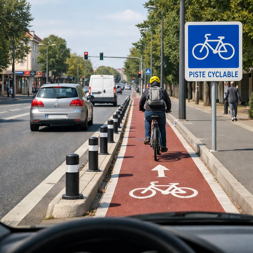 Les cyclistes et aménagements cyclables
