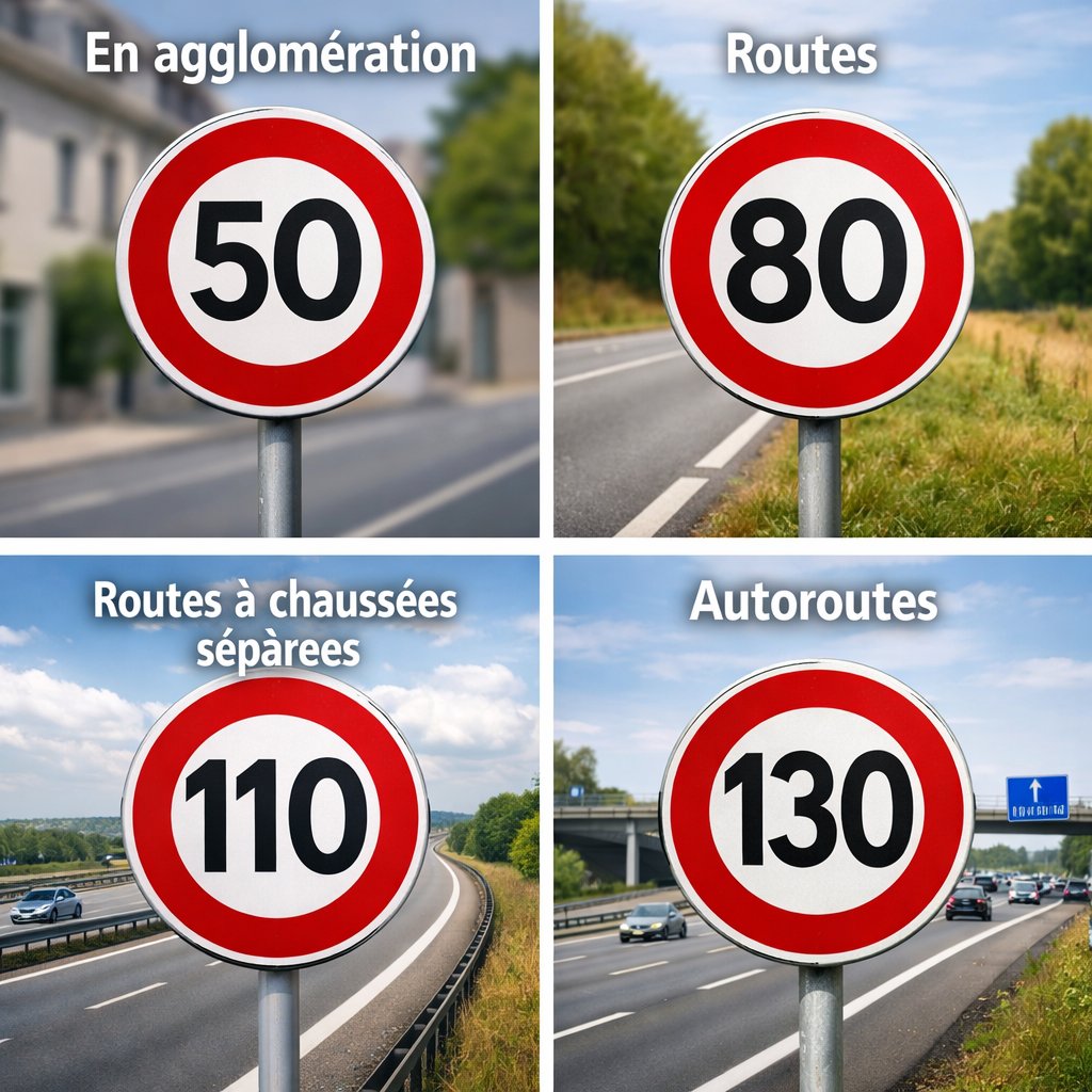 Panneau limitation vitesse