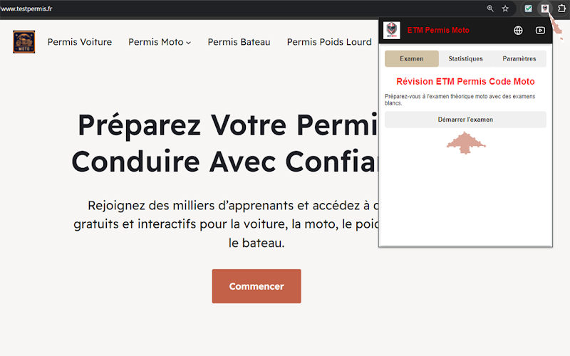 Commence les testes ETM