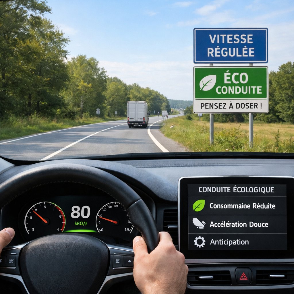 Conducteur adoptant une conduite souple et écologique