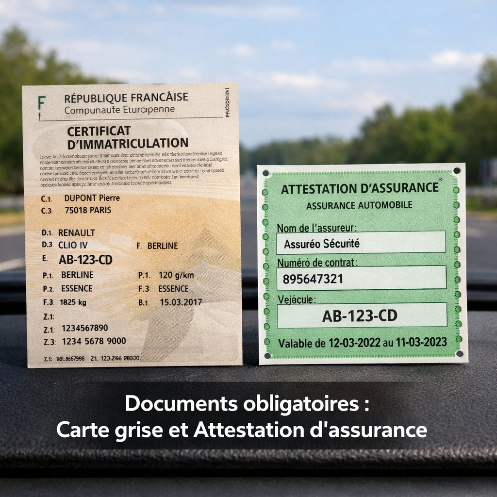 Exemple carte grise et attestation assurance