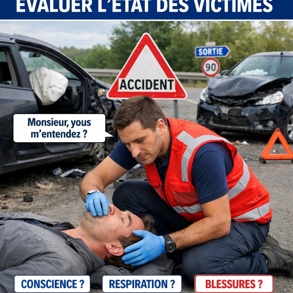 évaluer l’état des victimes