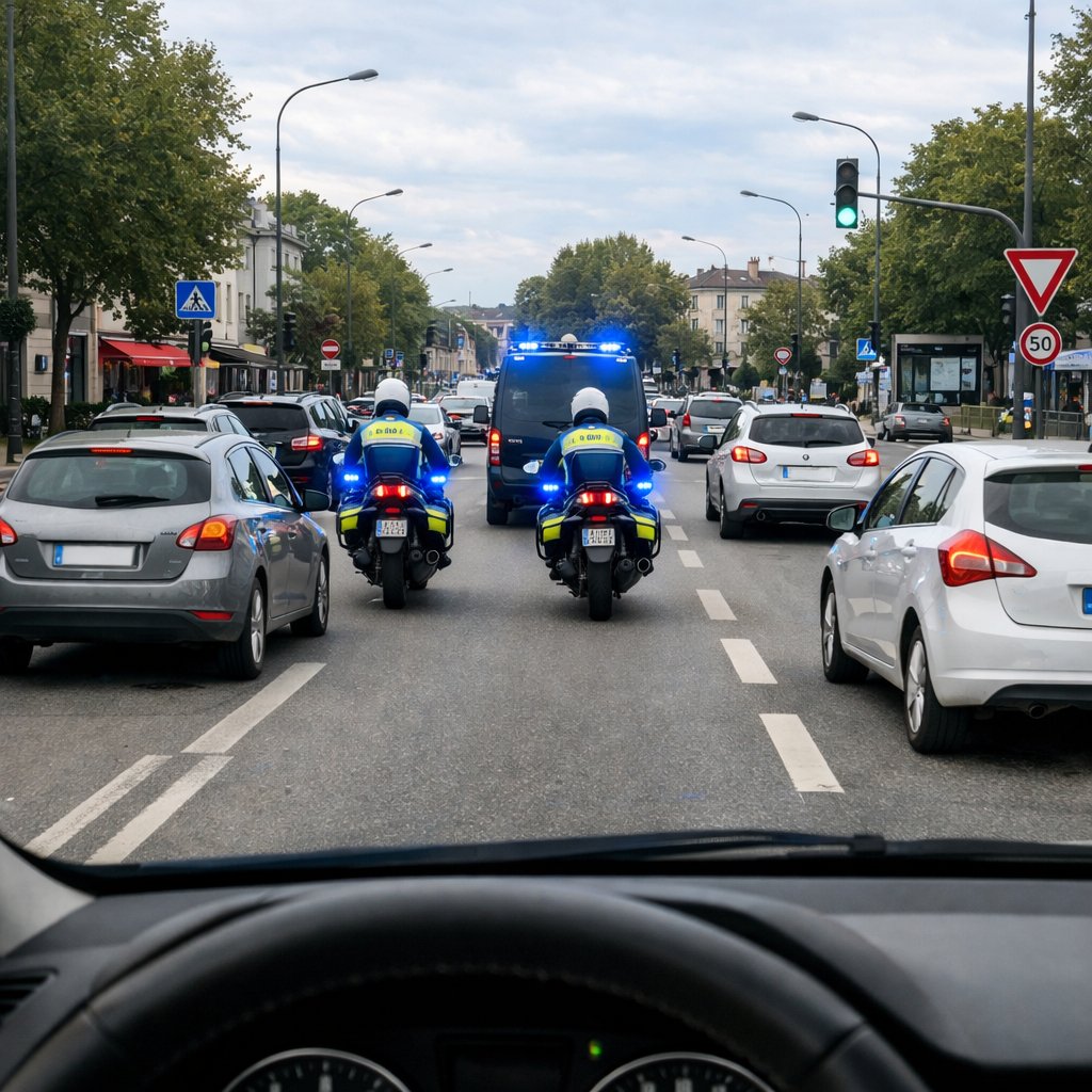 Les véhicules prioritaires et convois