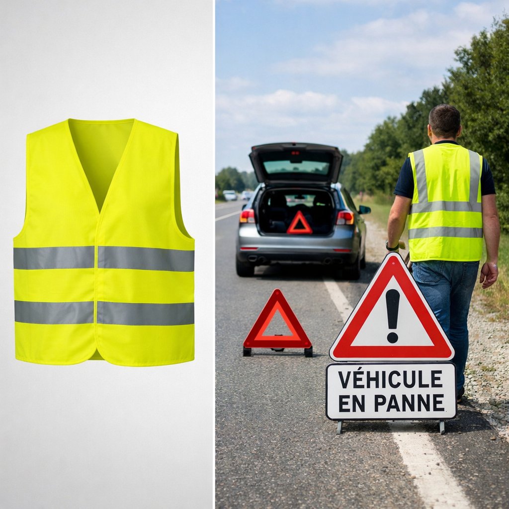 Signalisation et gilet de sécurité