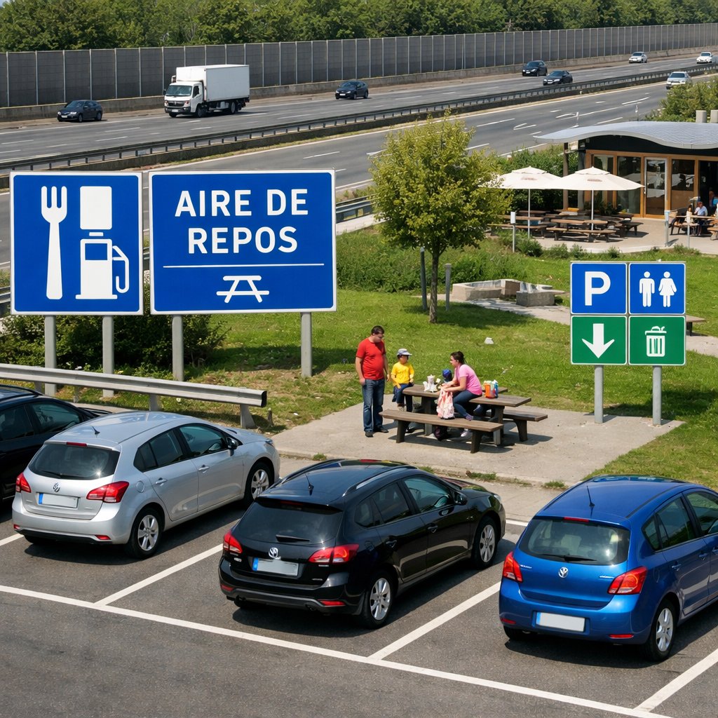 Aires de repos et sécurité des arrêts