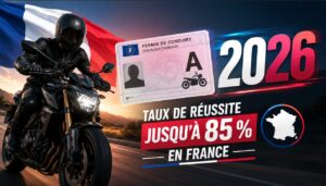 taux de réussite du permis moto