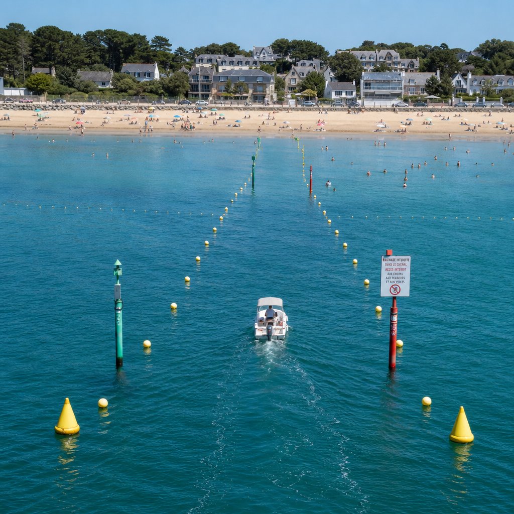 Balisage des plages et pictogrammes
