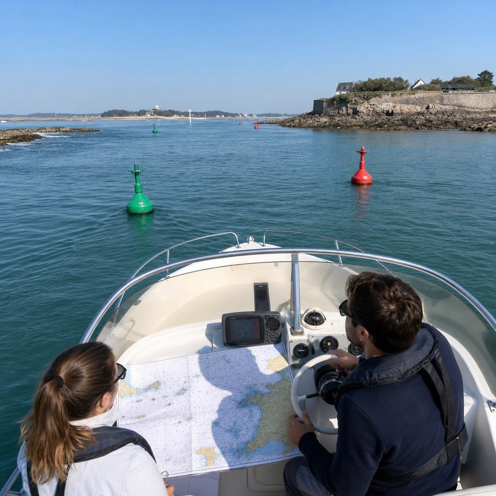 Lire une carte marine au permis côtier